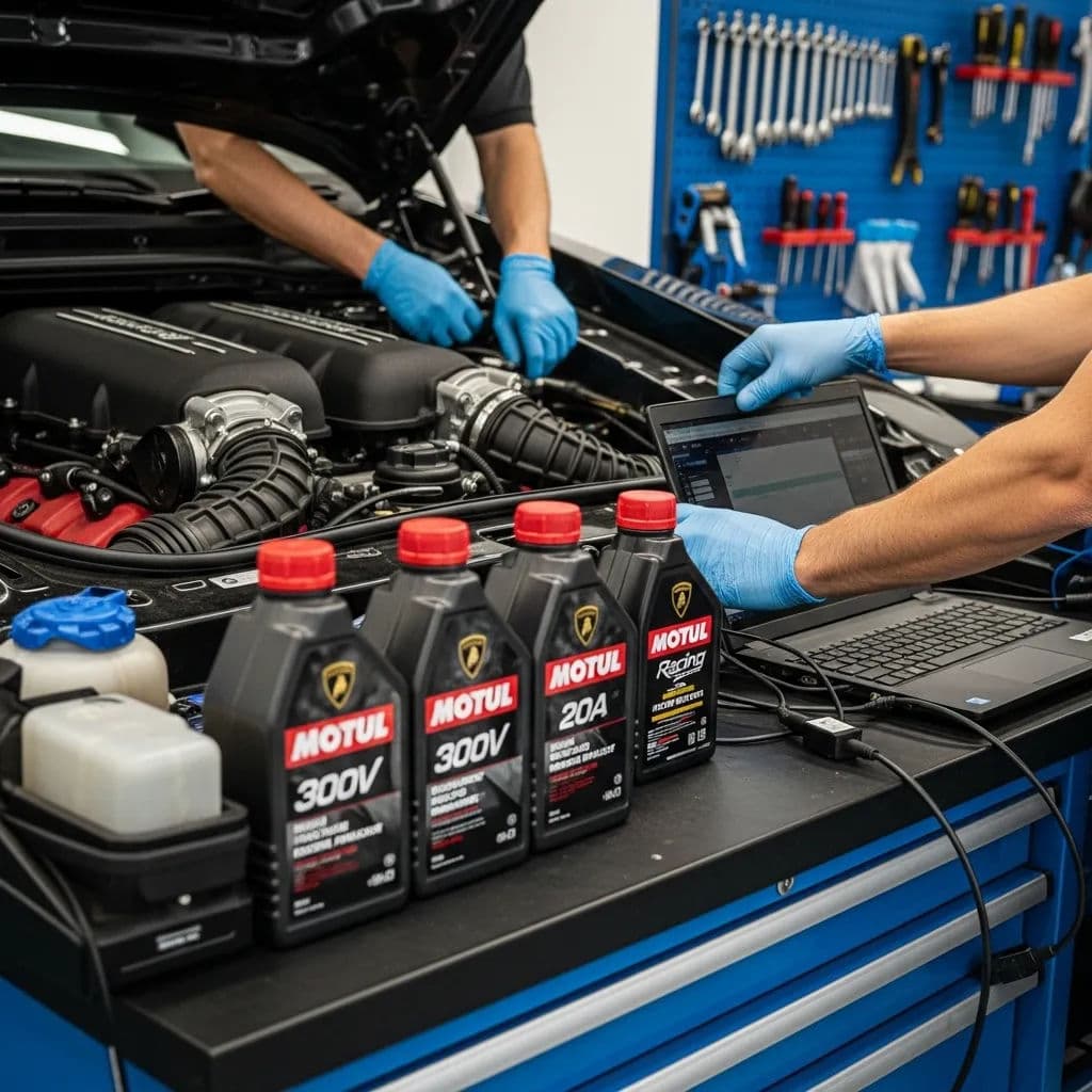 Lamborghini Engine Bay