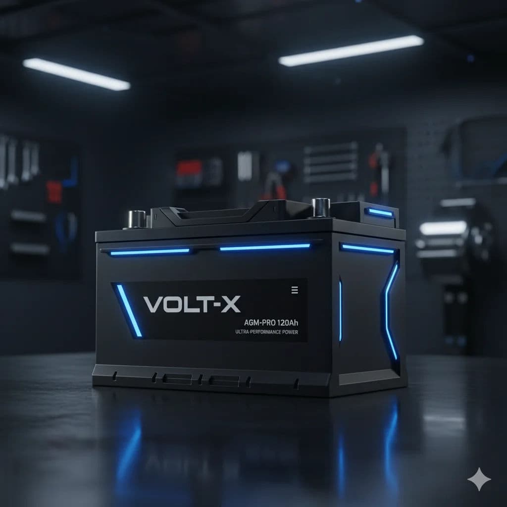 Mechanic installing a car battery