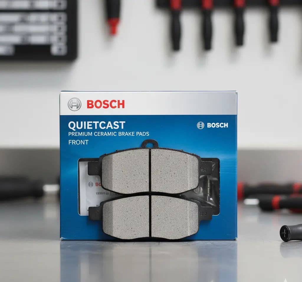 Bosch QuietCast Premium Ceramic Brake Pads - Front
