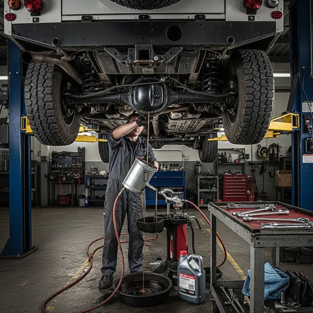 Land Rover Engine Bay